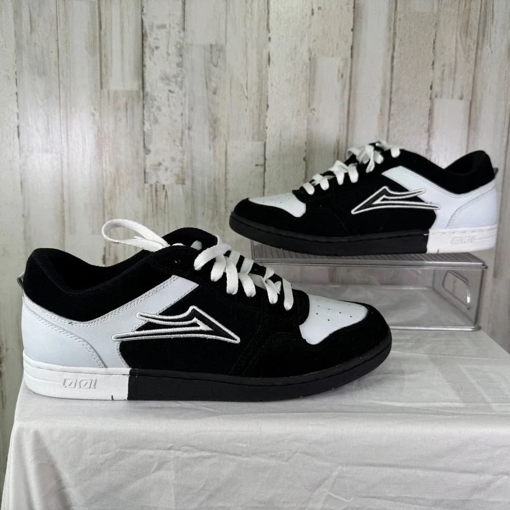 Vintage Lakai 11 Eric Koston One SP Skate Shoes Black White Chunky 2006 D3 Globe